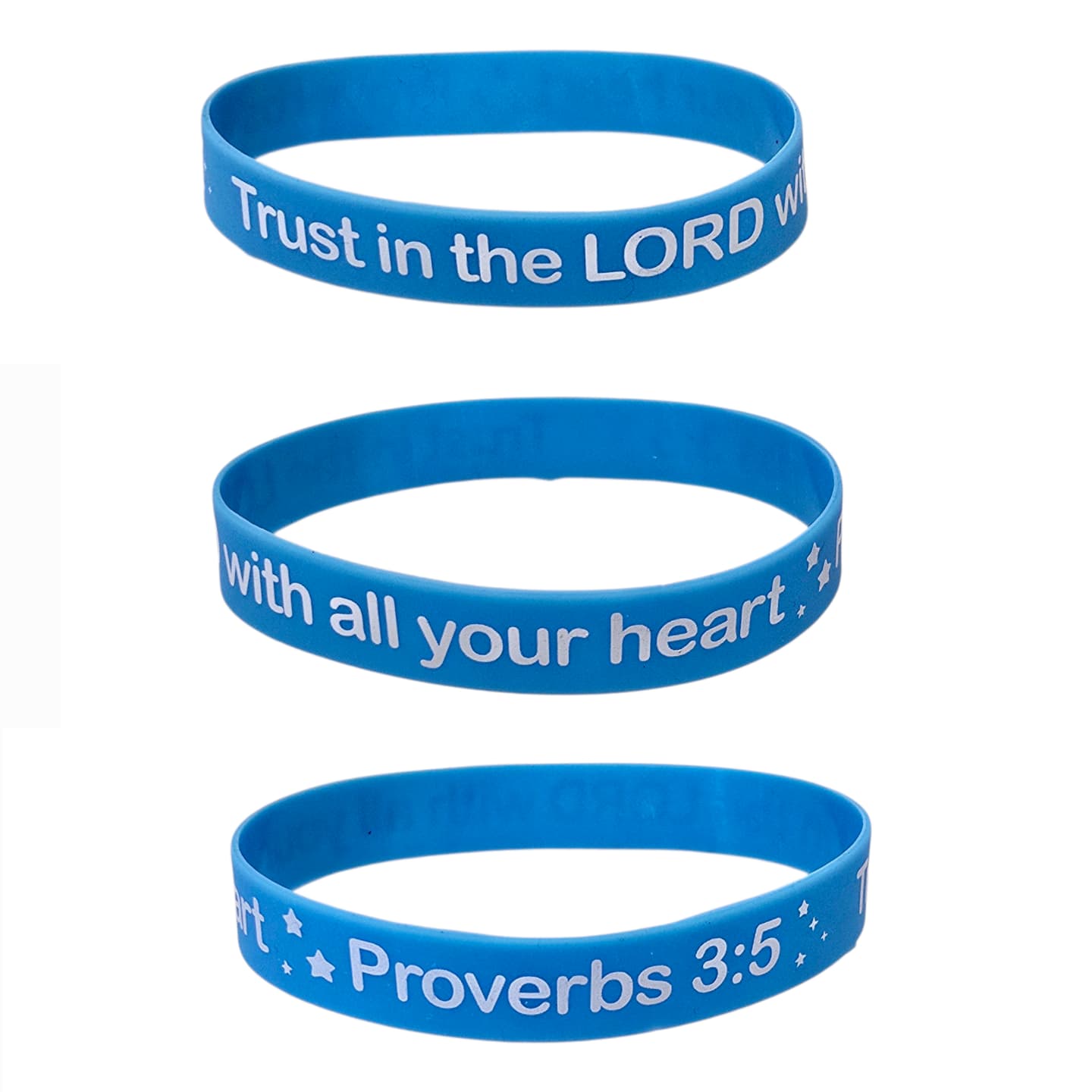 Christian Bible Verse Silicone Wristbands | Faith Bracelet, Christian Wristband, Scripture Bracelet – Unisex