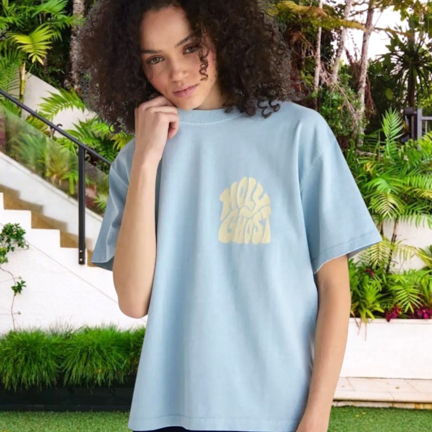 Elevated Faith Holy Ghost Heavyweight Christian T-Shirt | Unisex Tee