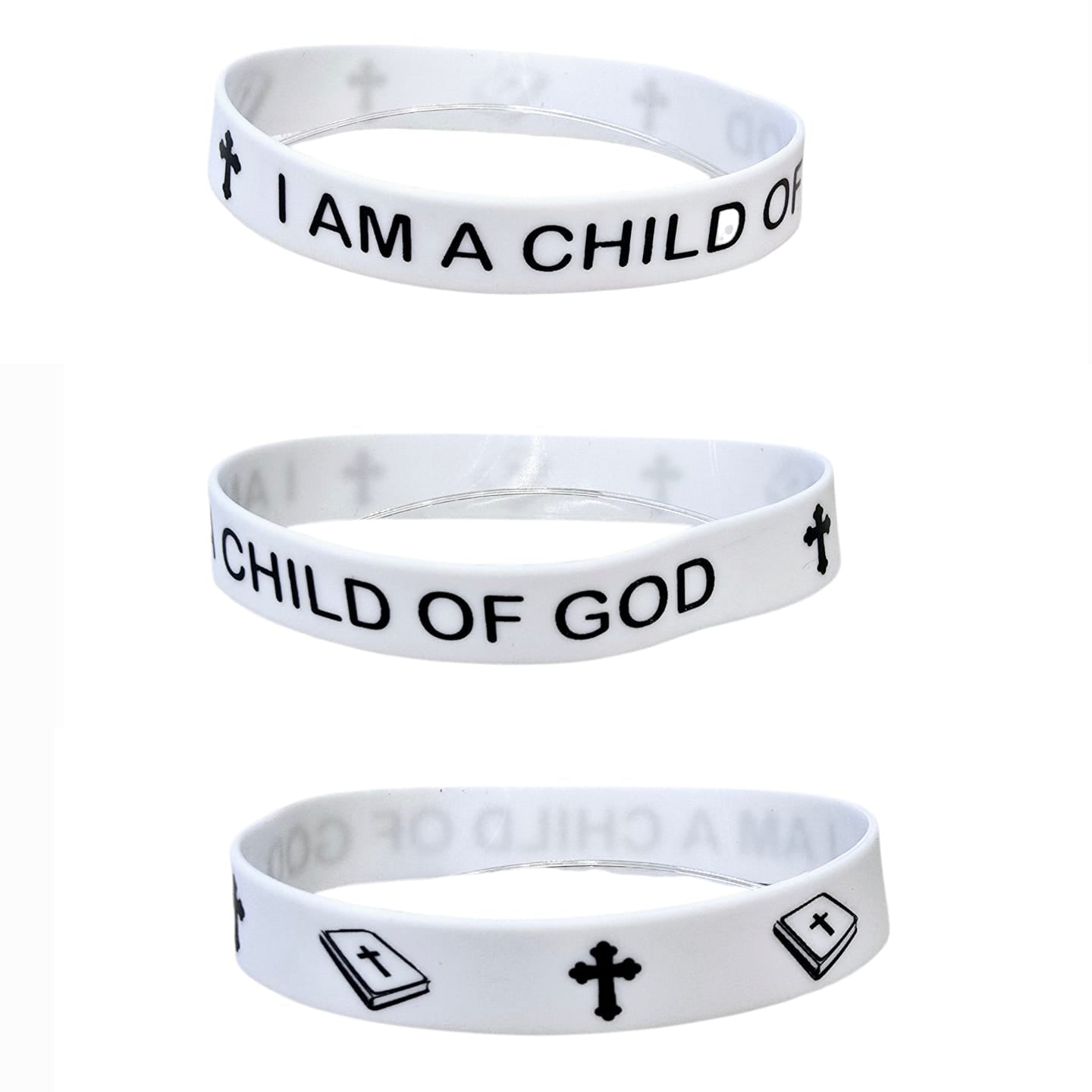Christian Bible Verse Silicone Wristbands | Faith Bracelet, Christian Wristband, Scripture Bracelet – Unisex