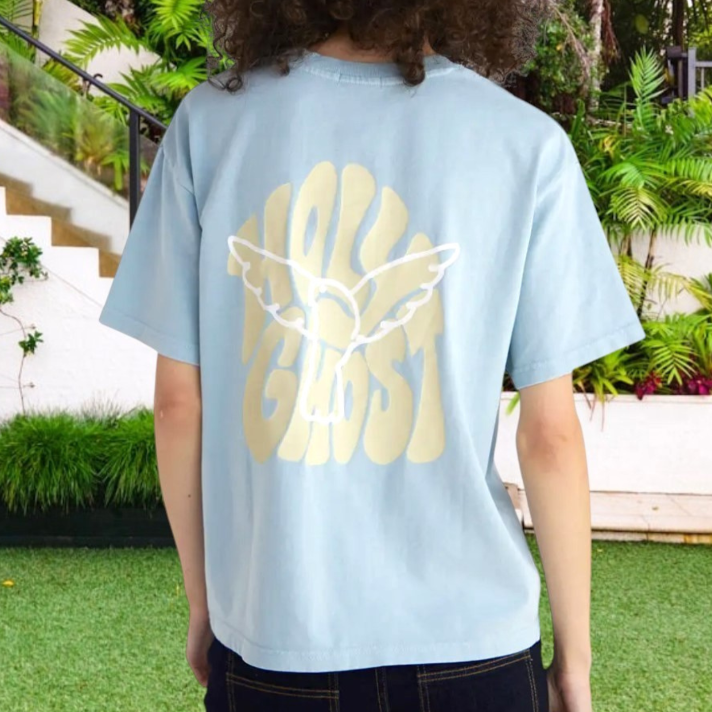 Elevated Faith Holy Ghost Heavyweight Christian T-Shirt | Unisex Tee