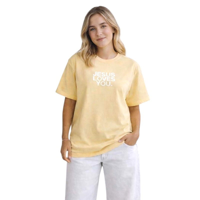 Comfort Colors® Jesus Loves You Logo Christian T-Shirt | Unisex Tee