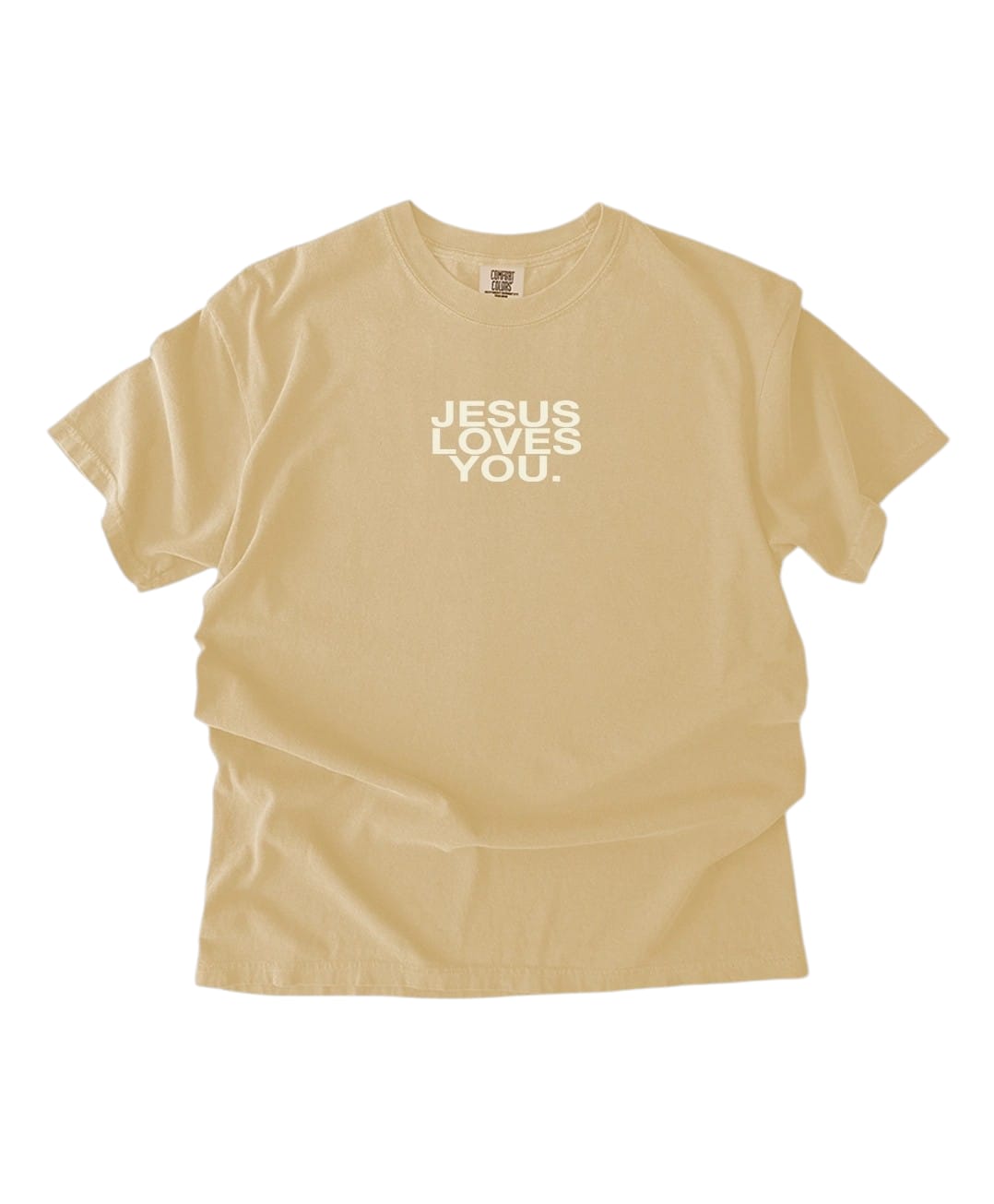 Comfort Colors® Jesus Loves You Logo Christian T-Shirt | Unisex Pacific Harbor Tee