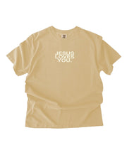 Comfort Colors® Jesus Loves You Logo Christian T-Shirt | Unisex Pacific Harbor Tee