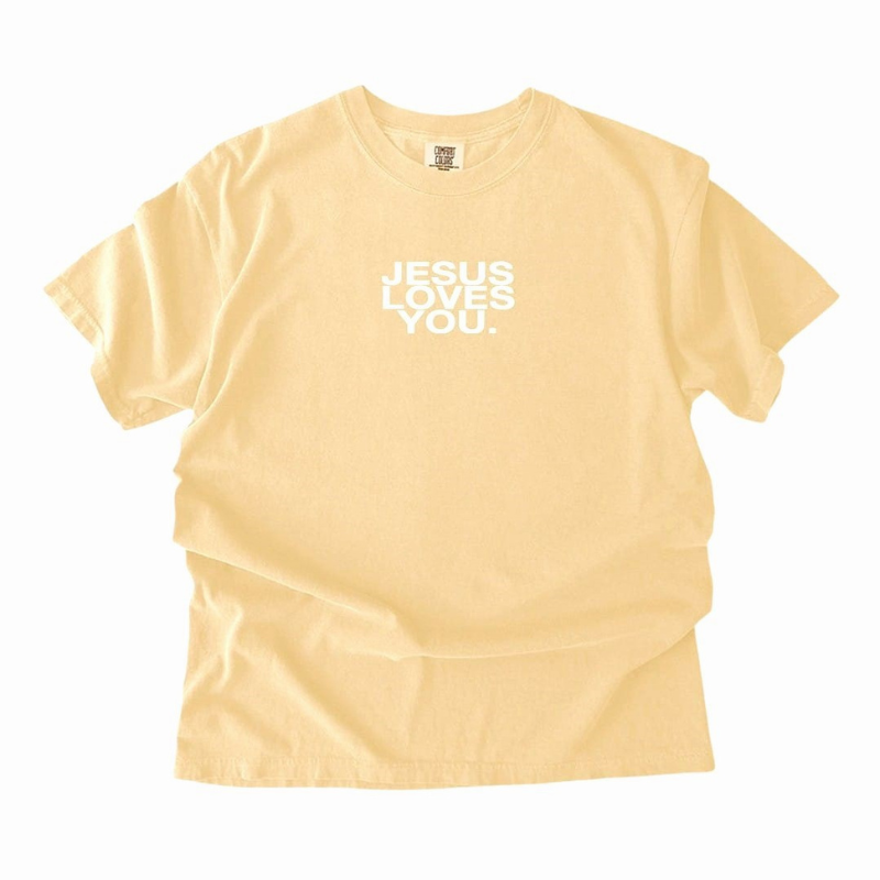 Comfort Colors® Jesus Loves You Logo Christian T-Shirt | Unisex Tee