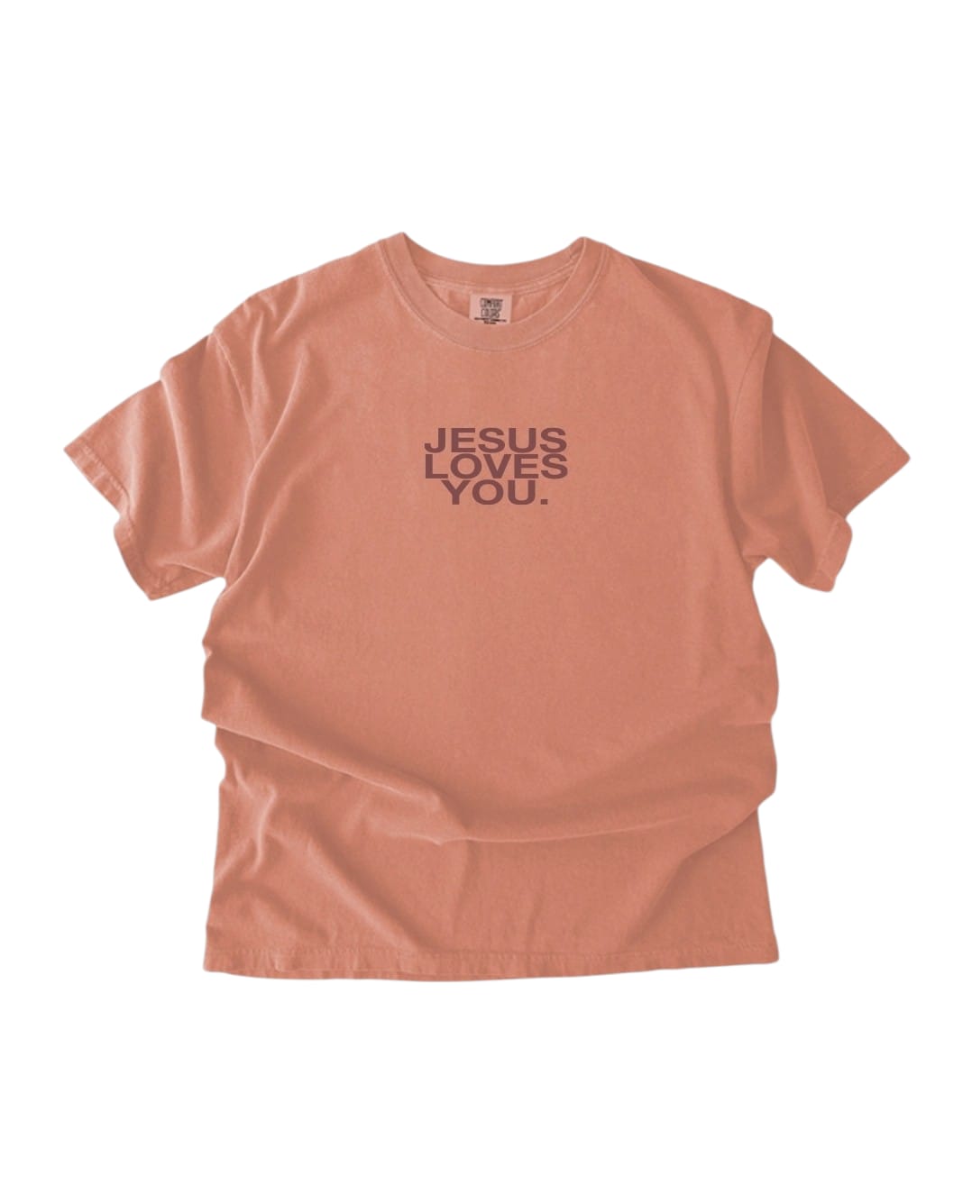 Comfort Colors® Jesus Loves You Logo Christian T-Shirt | Unisex Pacific Harbor Tee