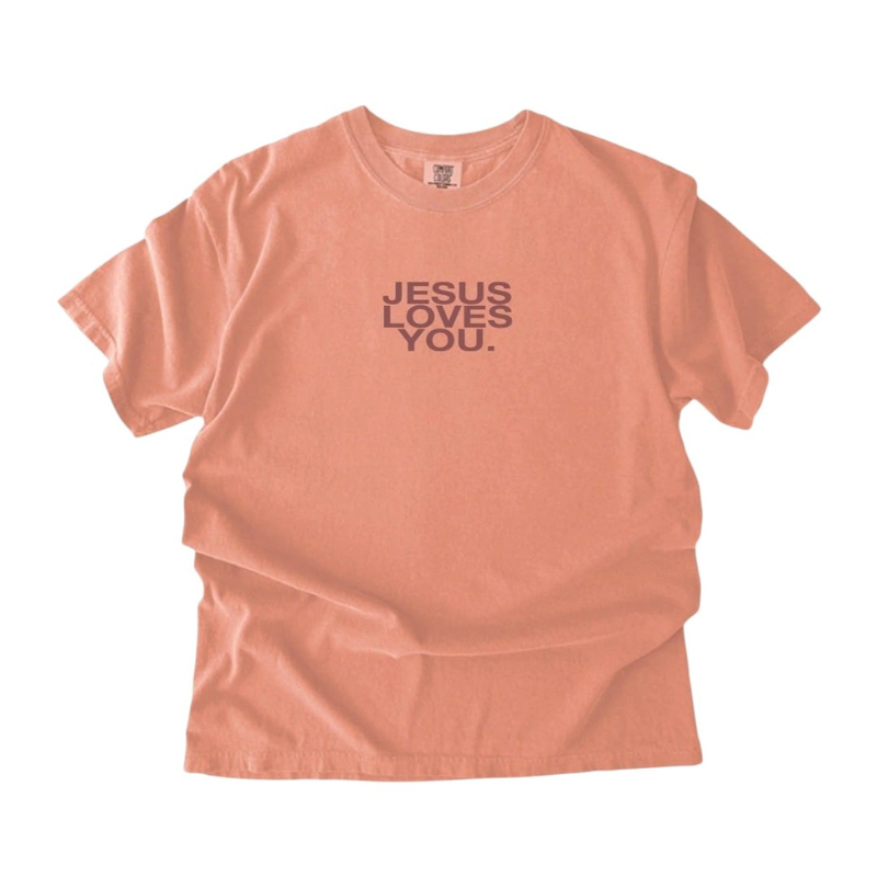 Comfort Colors® Jesus Loves You Logo Christian T-Shirt | Unisex Tee