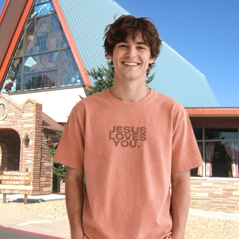 Comfort Colors® Jesus Loves You Logo Christian T-Shirt | Unisex Tee