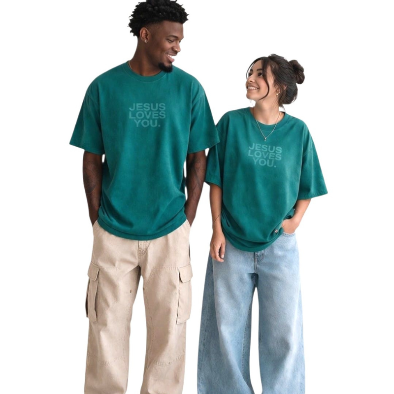 Comfort Colors® Jesus Loves You Logo Christian T-Shirt | Unisex Tee