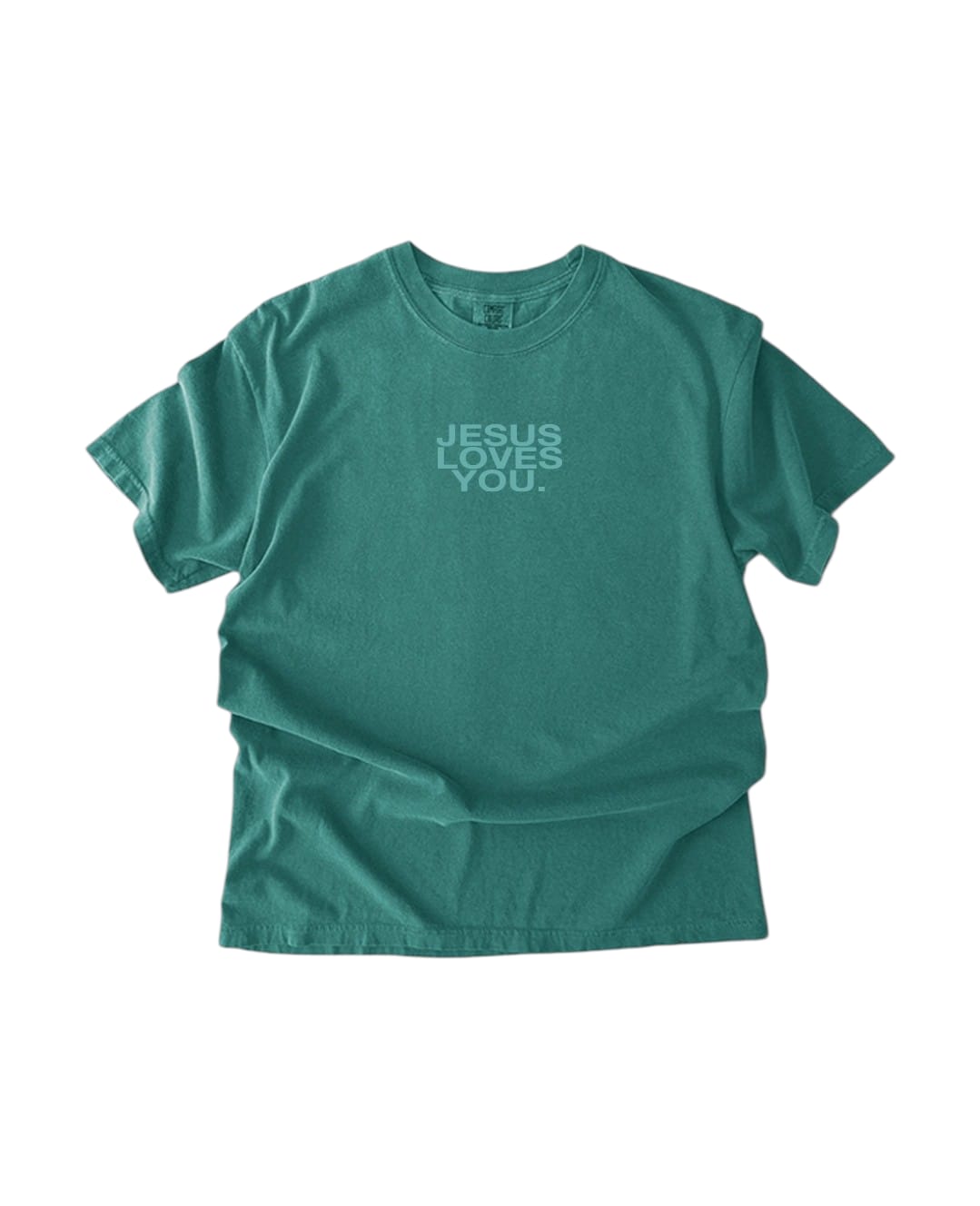 Comfort Colors® Jesus Loves You Logo Christian T-Shirt | Unisex Pacific Harbor Tee