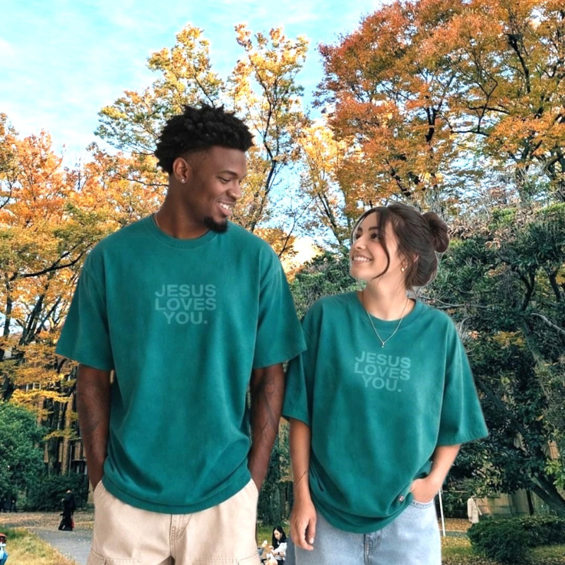 Comfort Colors® Jesus Loves You Logo Christian T-Shirt | Unisex Tee
