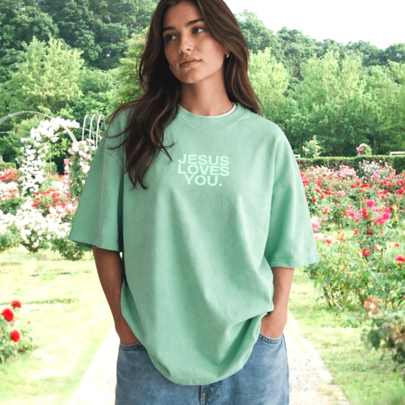 Comfort Colors® Jesus Loves You Logo Christian T-Shirt | Unisex Tee