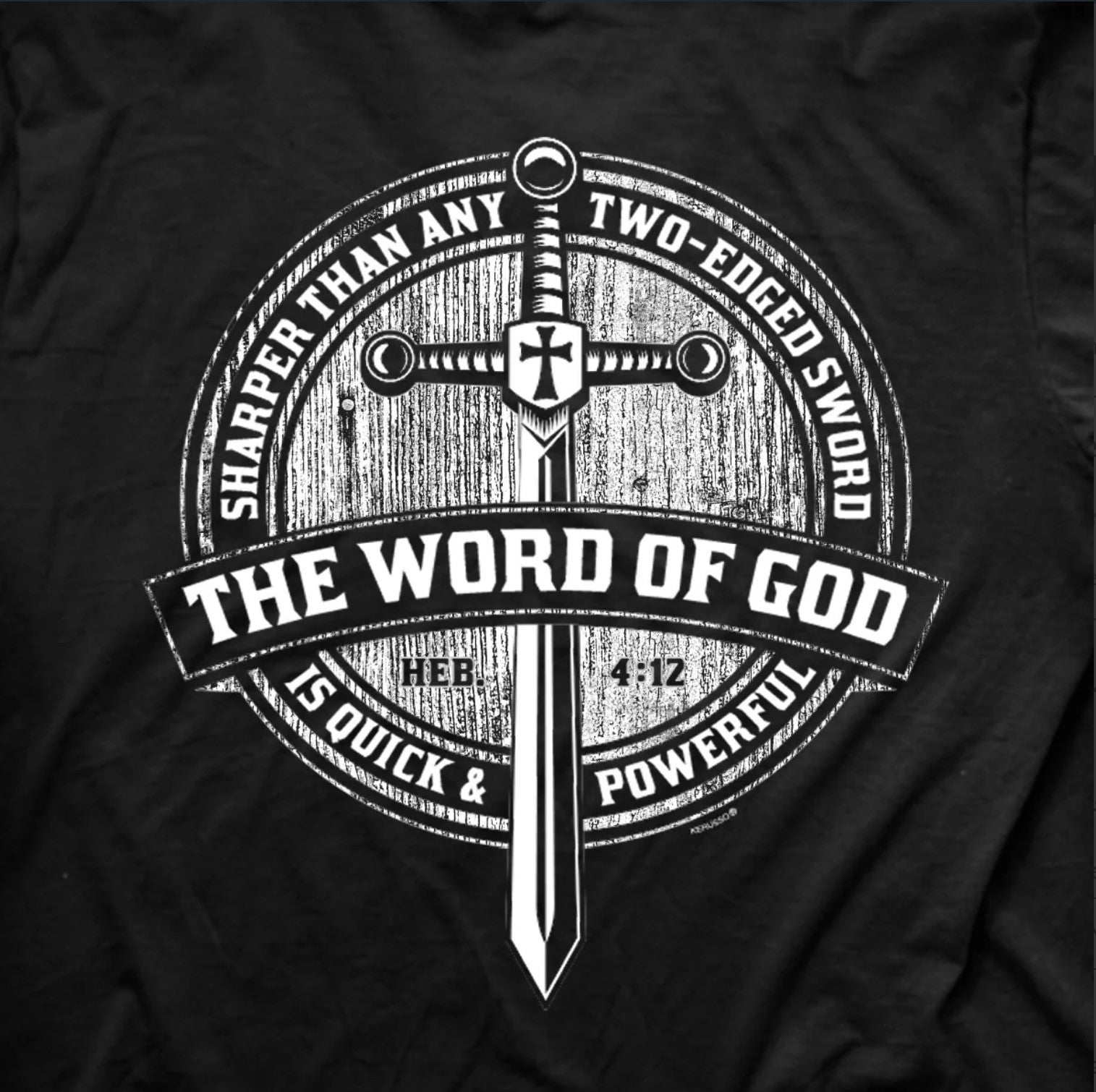 Word Sword Adult Unisex Short Sleeve T-Shirt - APT4545