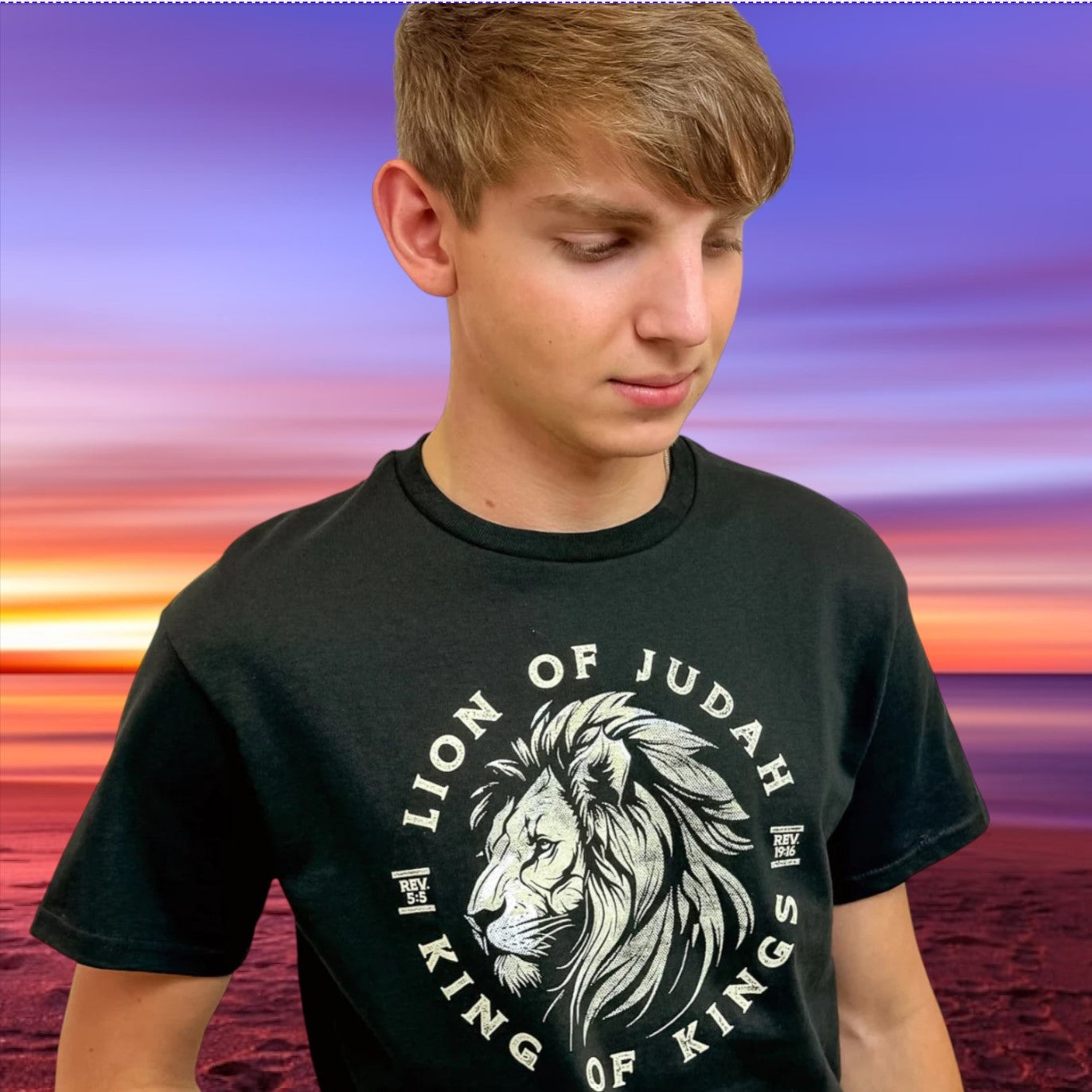 Lion Of Judah King Of Kings Adult Unisex Short Sleeve T-Shirt - APT4678