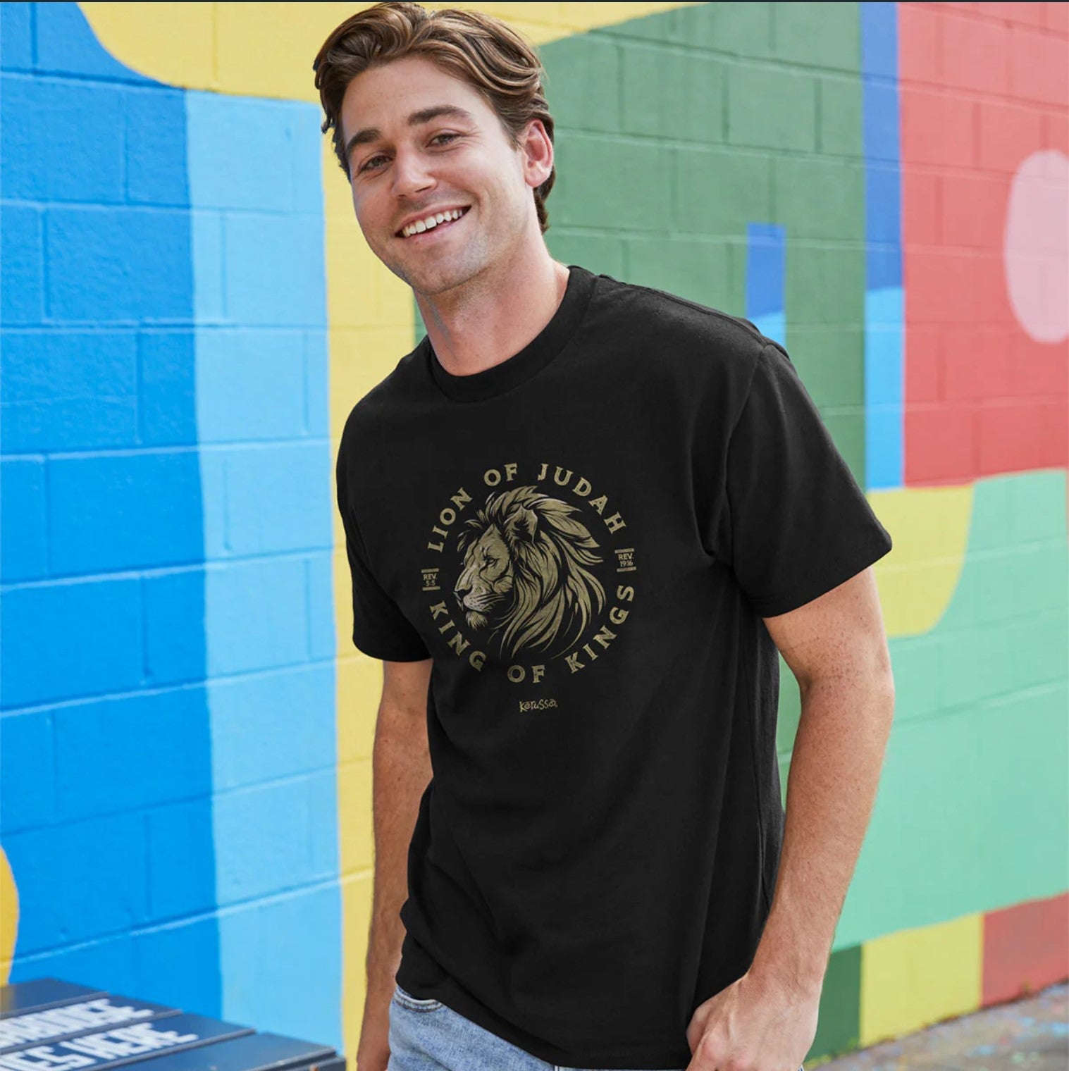 Lion Of Judah King Of Kings Adult Unisex Short Sleeve T-Shirt - APT4678