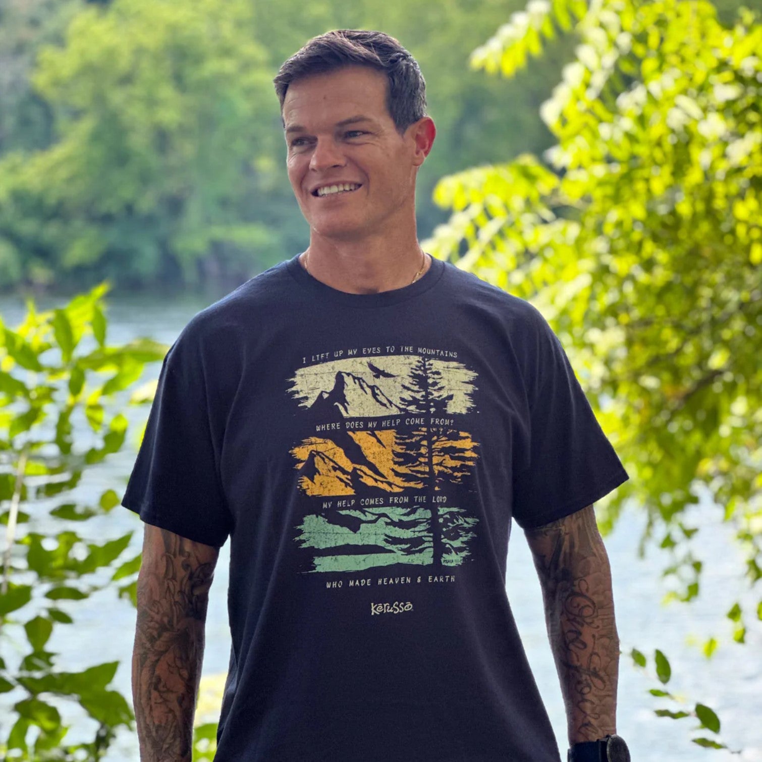 Lift My Eyes Up Adult Unisex T-Shirt - APT4817
