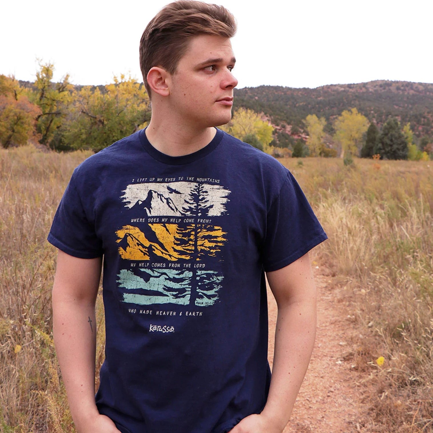 Lift My Eyes Up Adult Unisex T-Shirt - APT4817