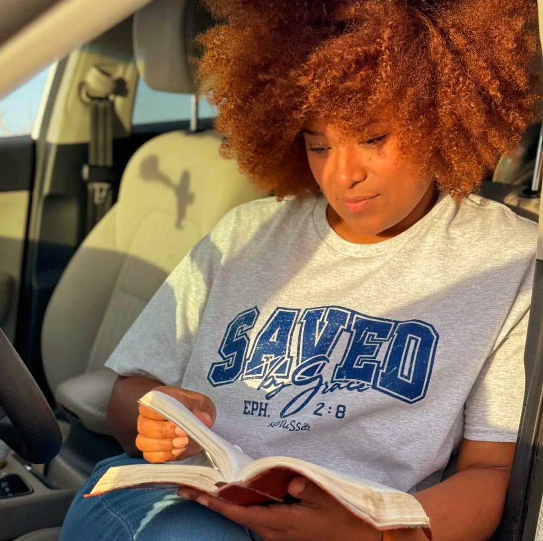 Saved By Grace Adult Unisex Short Sleeve T-Shirt - APT5008