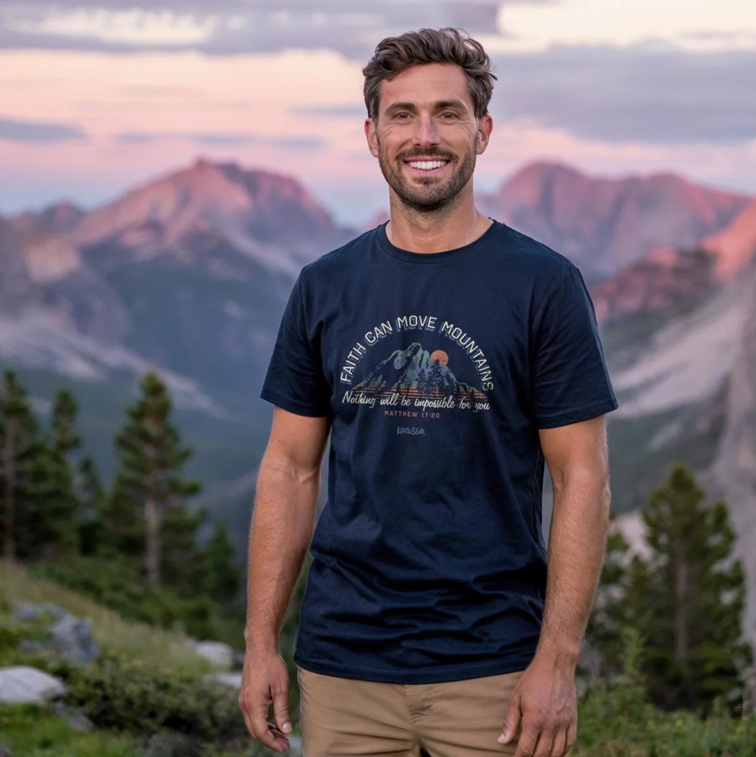 Move Mountains Adult Unisex Short Sleeve T-Shirt - APT5168