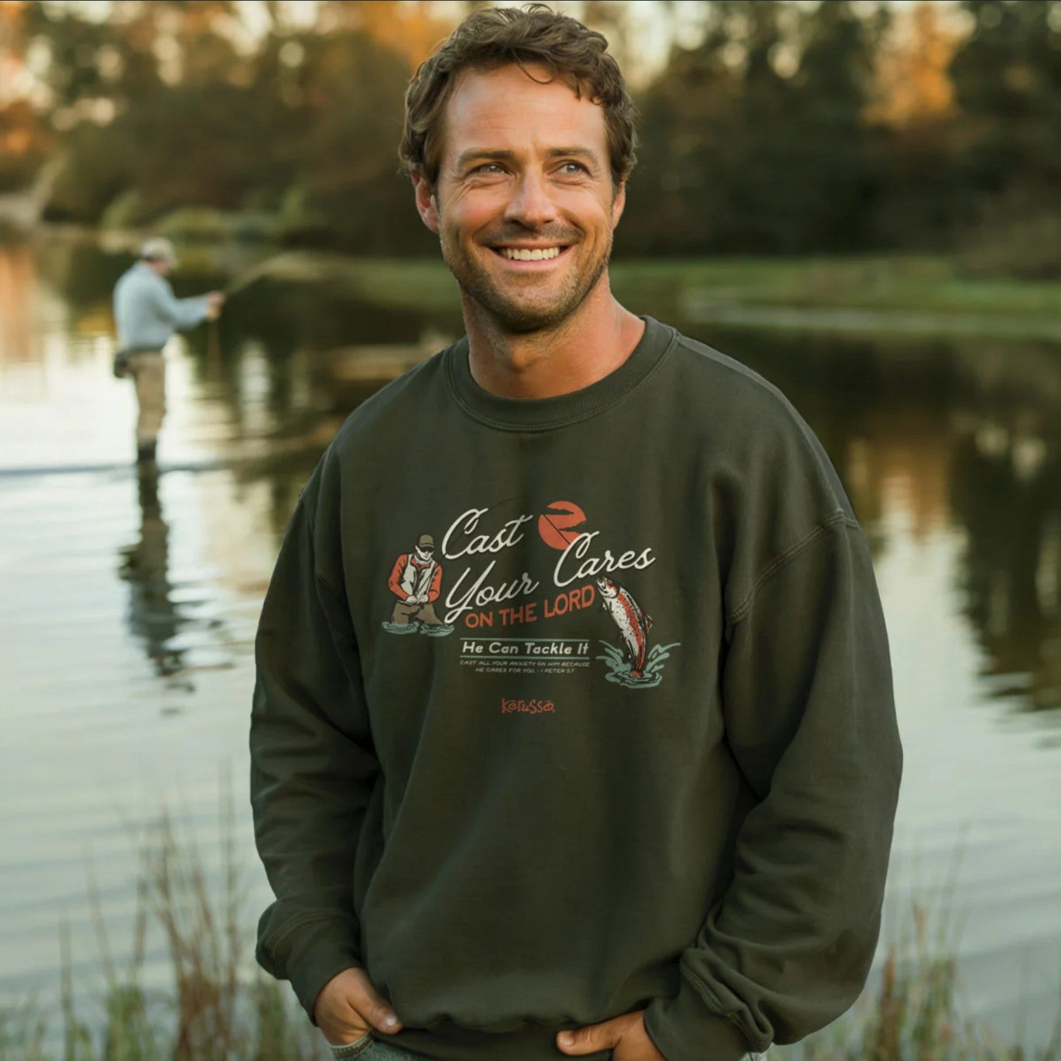 Cast Your Cares Adult Unisex Long Sleeve Sweatshirt - ASW5185