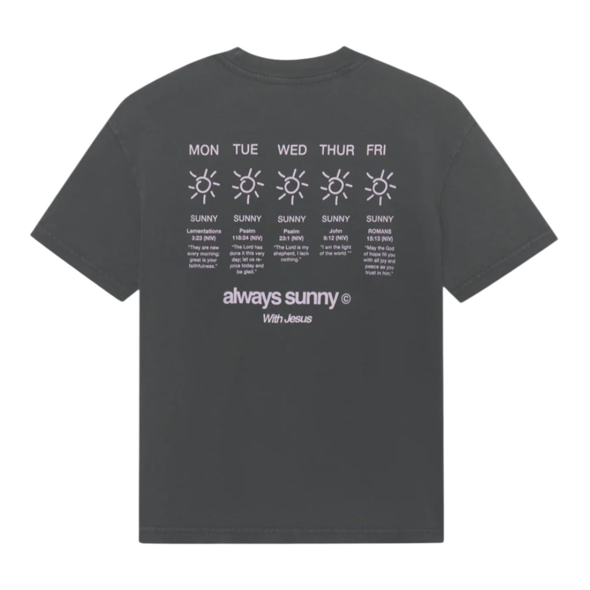 Elevated Faith Always Sunny with Jesus Christian T-Shirt | Unisex Tee