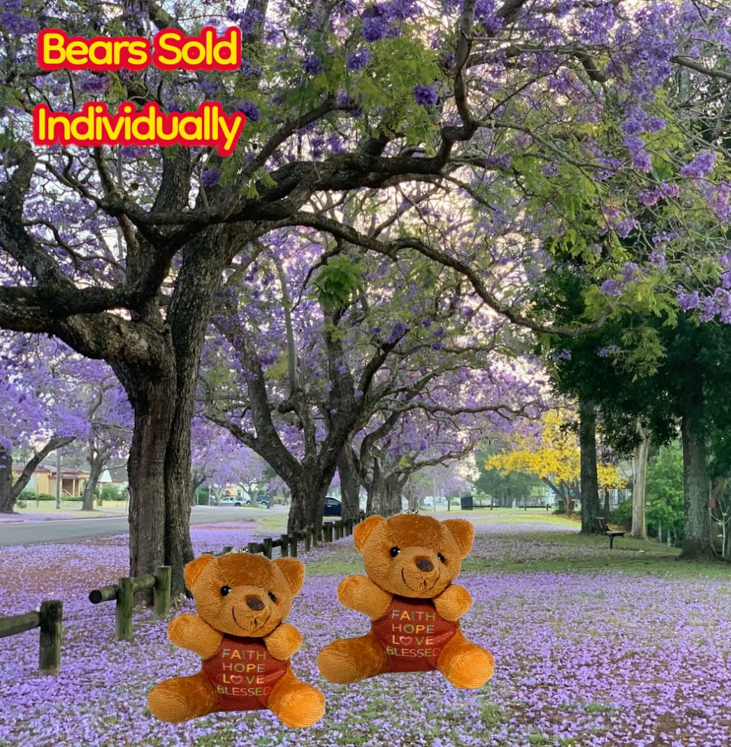 Christian Plush Teddy Bear – “Faith Hope Love Blessed”  | Cozy Inspirational Faith-Based Stuffed Animal Mini Gift