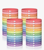 Christian Bible Verse Silicone Wristbands | Scripture Faith Bracelets – Unisex Christian Jewelry