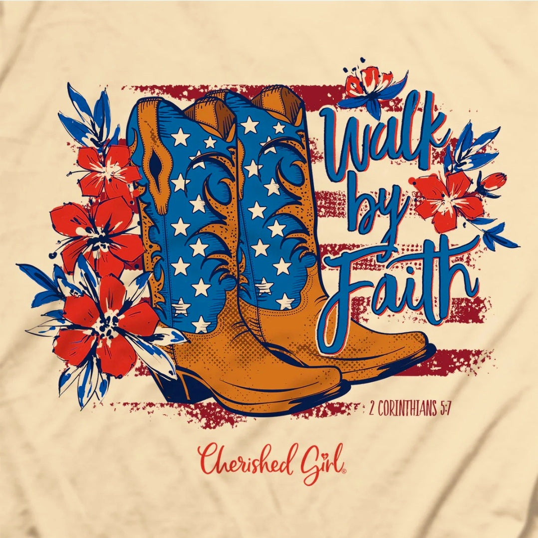 Americana Boots Adult Womens Short Sleeve T-Shirt - CGA5031