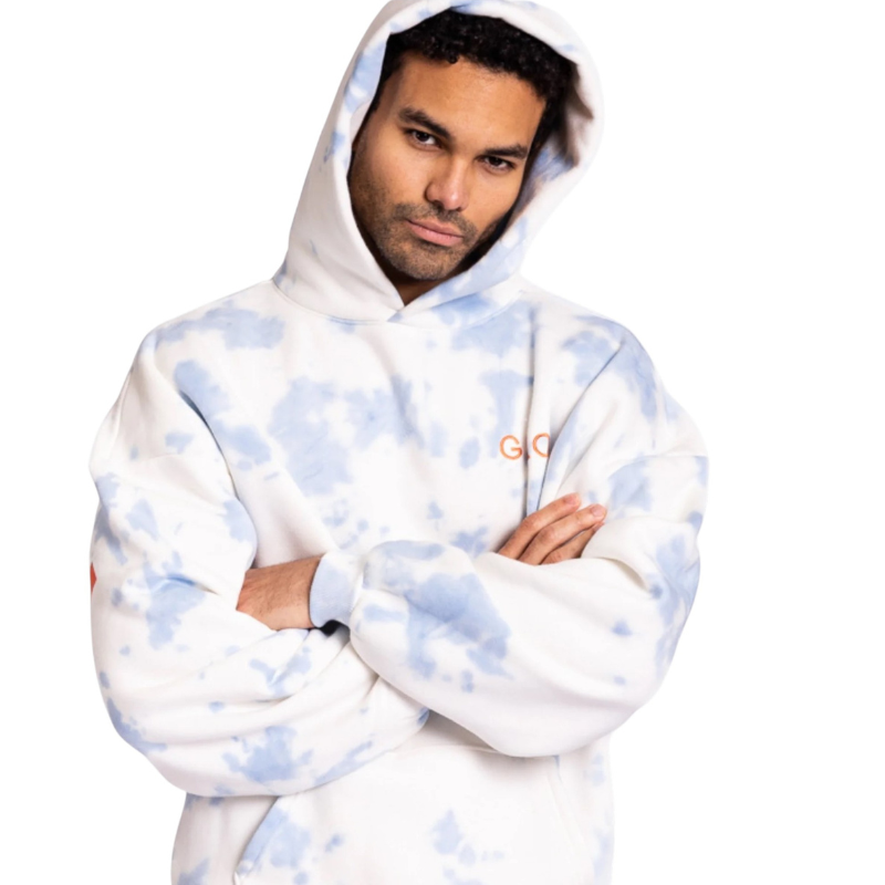 🔥 God’s Love Overcomes Hoodie – CHOSEN - Blue Cloud | Viral Faith-Based Streetwear