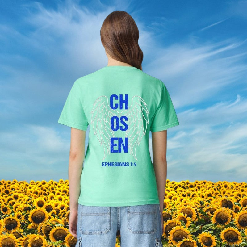 Comfort Colors® CHOSEN EPHESIANS 1:4 Christian T-Shirt | Unisex Tee