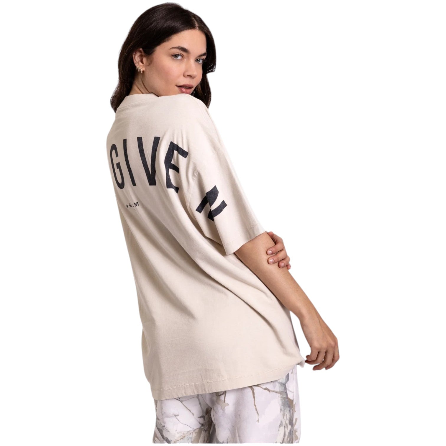 🔥 God’s Love Overcomes Mineral Wash Tee – FORGIVEN - COCONUT MILK | Viral Faith-Based Streetwear