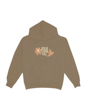 Consider the Lilies Unisex Hoodie - Brown