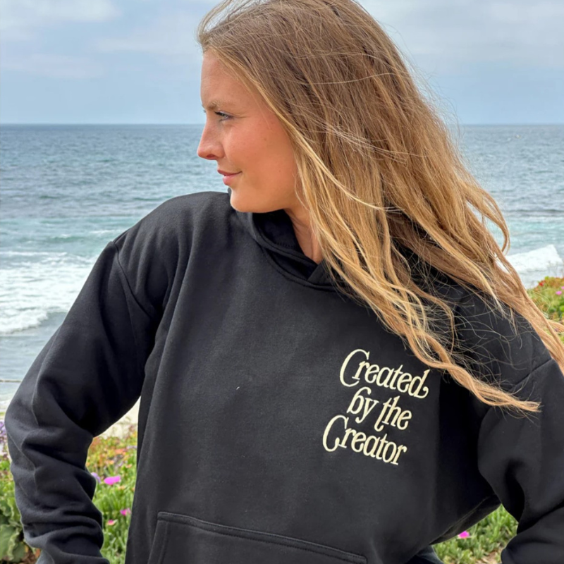 Elevated Faith Created by the Creator Christian Pullover Hoodie | Unisex