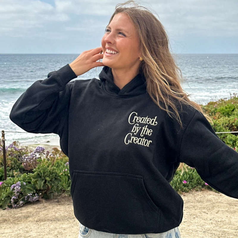 Elevated Faith Created by the Creator Christian Pullover Hoodie | Unisex