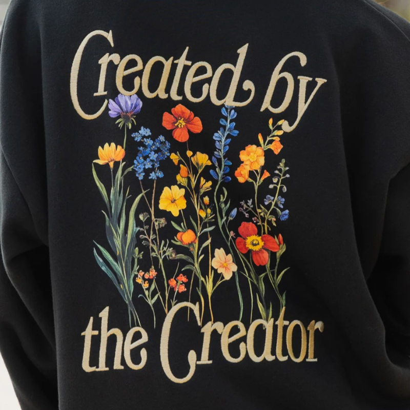Elevated Faith Created by the Creator Christian Pullover Hoodie | Unisex