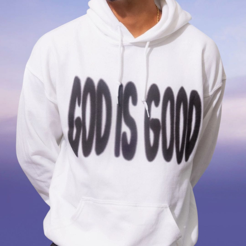 Jesus Loves You™ God Is Good Christian Hoodie | White Unisex