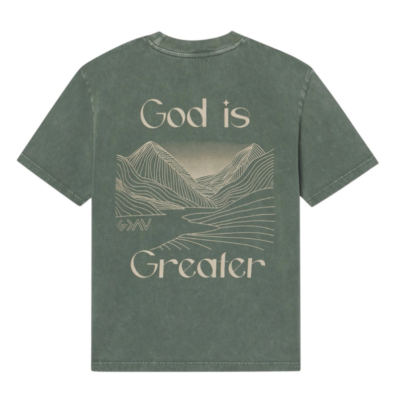Elevated Faith God Is Greater Christian T-Shirt | Unisex Tee