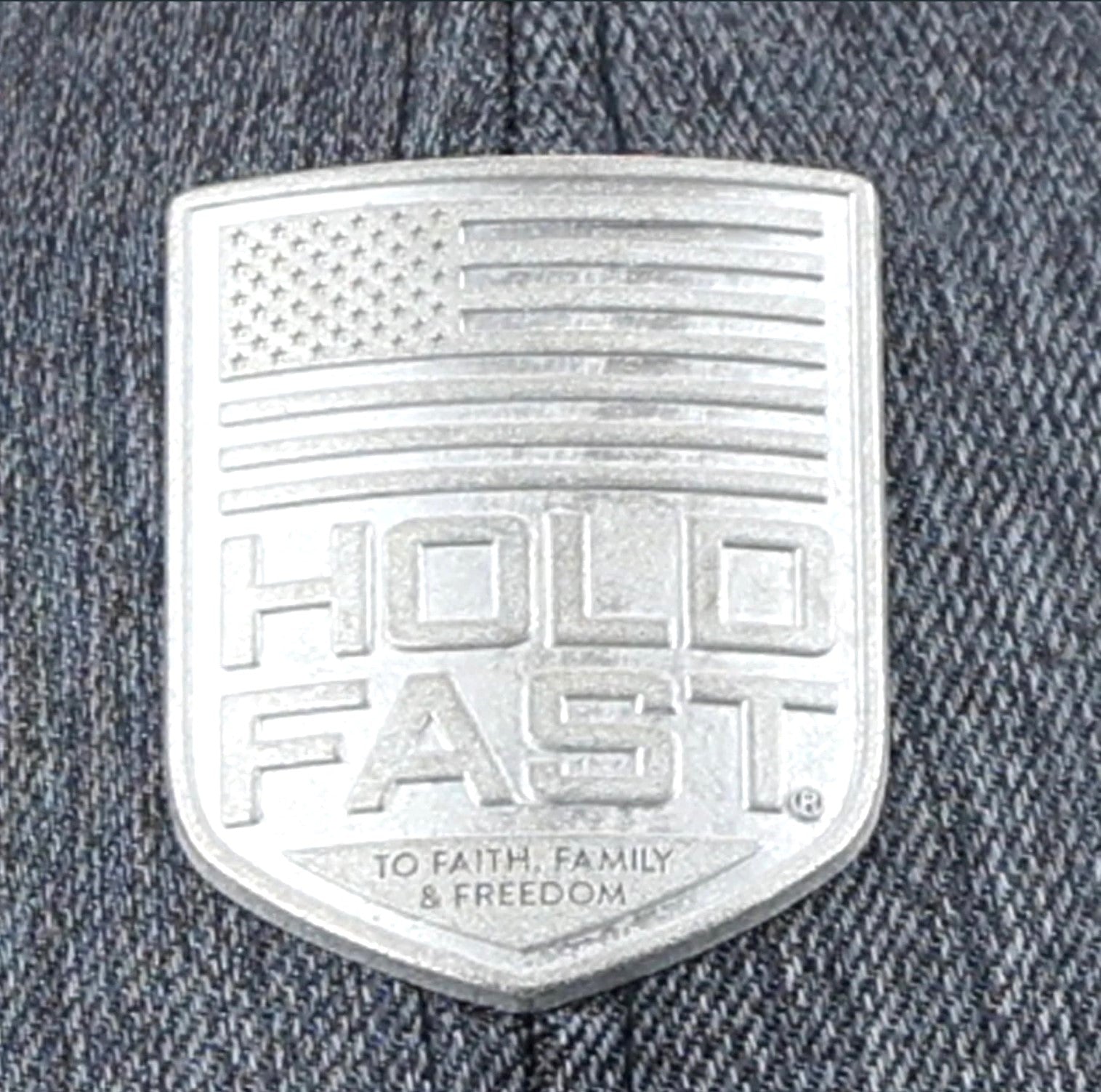 Hold Fast Metal Badge Unisex Cap - HFC4599