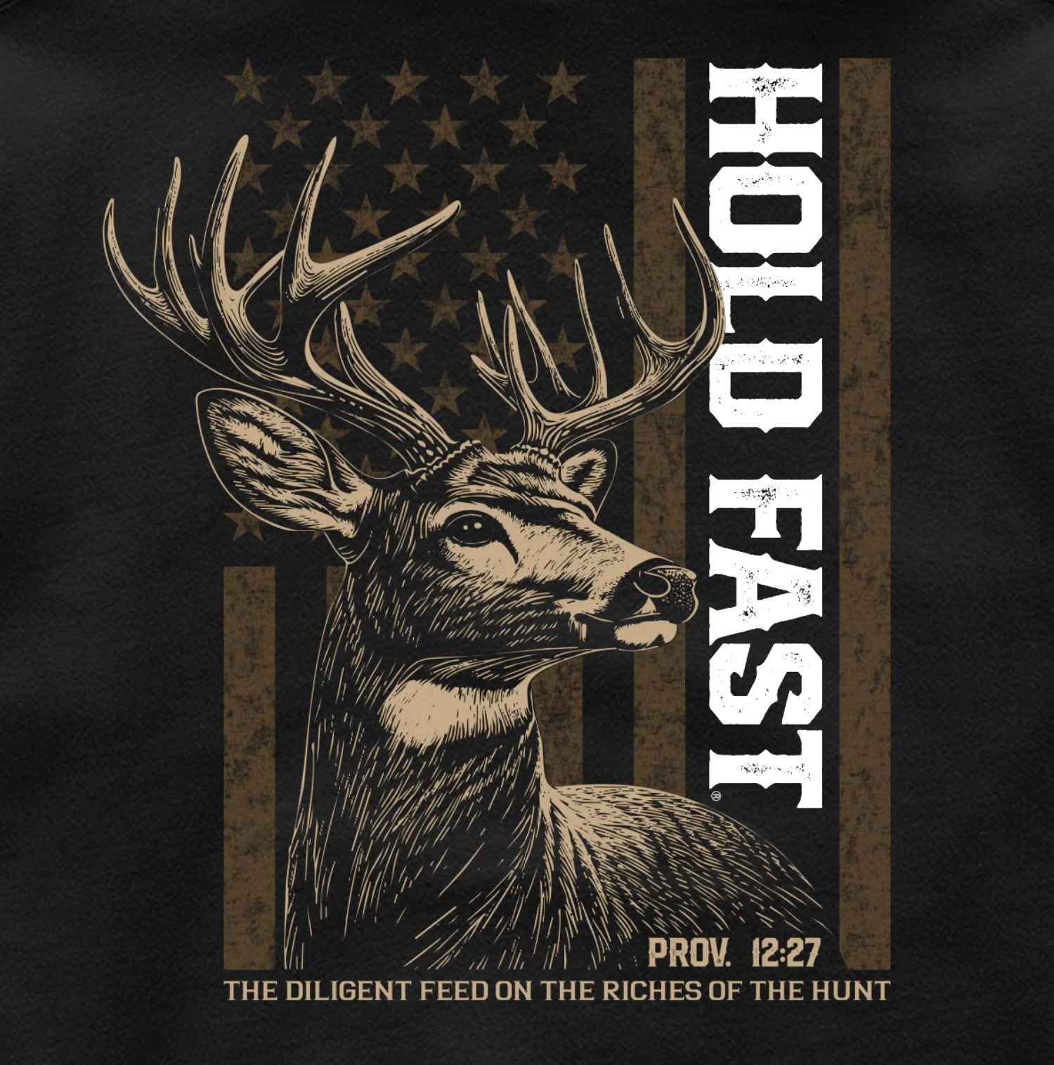 Hold Fast Deer Flag Adult Unisex Long Sleeve Hoody - HFH5221