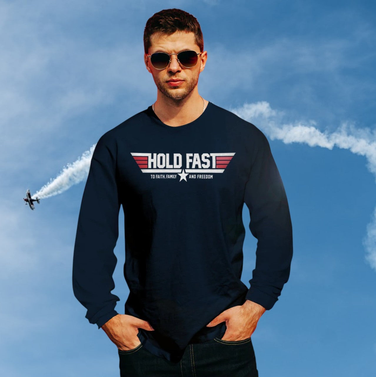 Hold Fast Soar On Wings Long Sleeve T-Shirt - HFL4856