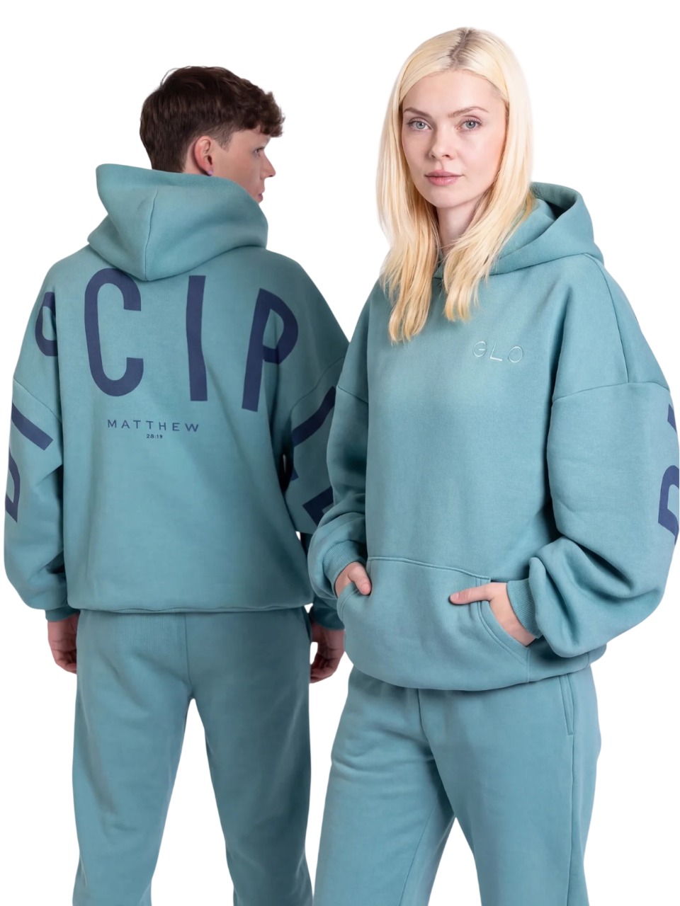 🔥 God’s Love Overcomes Hoodie – Dusty Turquoise | Viral Faith-Based Streetwear