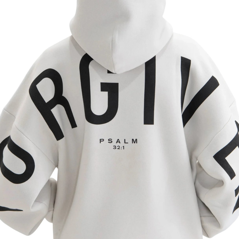 🔥 God’s Love Overcomes Hoodie – Antarctica White | Viral Faith-Based Streetwear