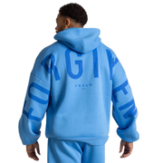 🔥 God’s Love Overcomes Hoodie – FORGIVEN - AZURE | Viral Faith-Based Streetwear