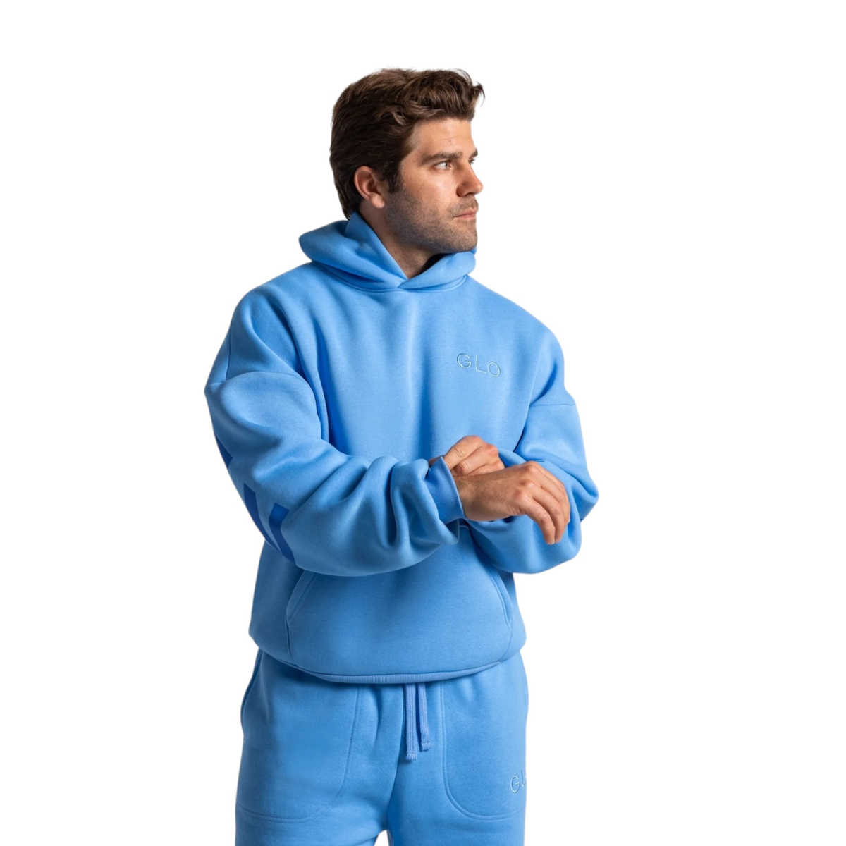 🔥 God’s Love Overcomes Hoodie – FORGIVEN - AZURE | Viral Faith-Based Streetwear