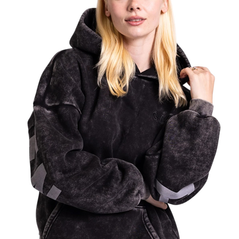 🔥 God’s Love Overcomes Hoodie – Black Snow Wash | Viral Faith-Based Streetwear