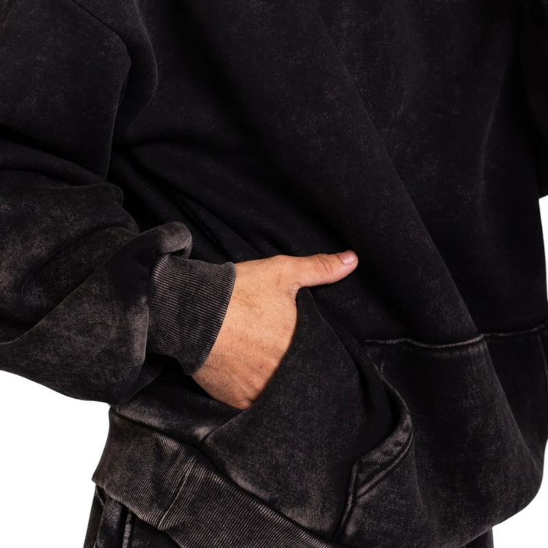 🔥 God’s Love Overcomes Hoodie – Black Snow Wash | Viral Faith-Based Streetwear