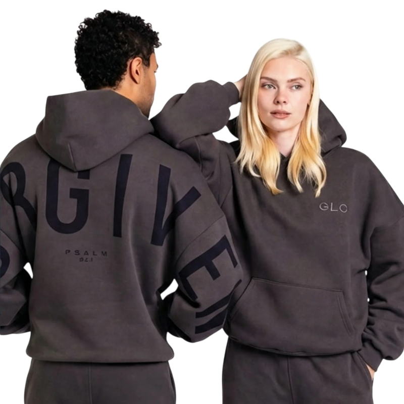 🔥 God’s Love Overcomes Hoodie – Dark Shadow | Viral Faith-Based Streetwear