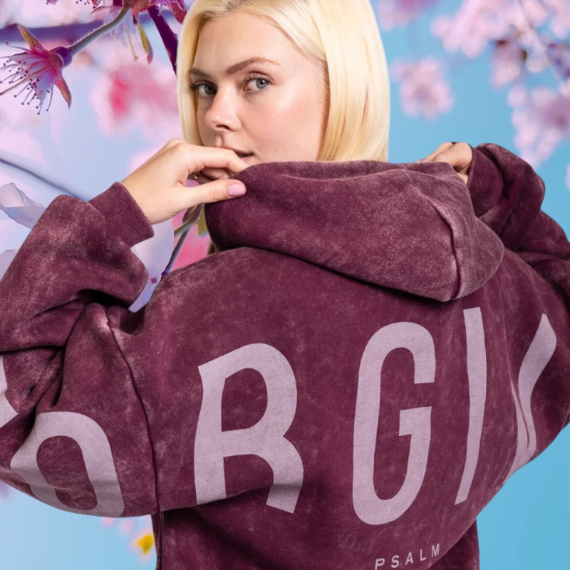 🔥 God’s Love Overcomes Hoodie – Dark Cherry Snow Wash | Viral Faith-Based Streetwear