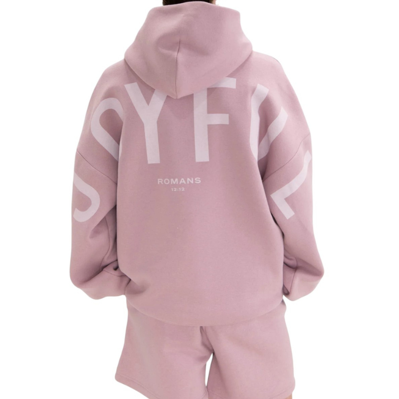 🔥 God’s Love Overcomes Hoodie – Mauve Shadows | Viral Faith-Based Streetwear