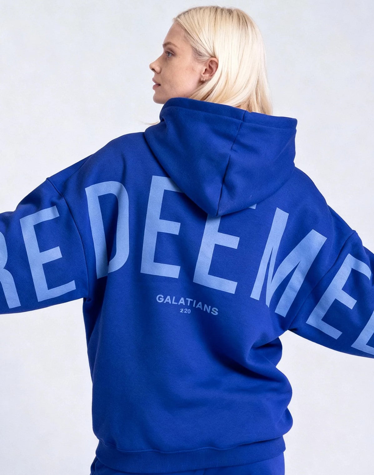 🔥 God’s Love Overcomes Hoodie – Blue Flame | Viral Faith-Based Streetwear