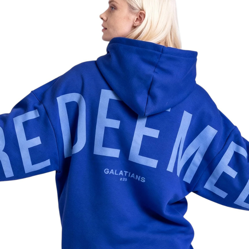 🔥 God’s Love Overcomes Hoodie – Blue Flame | Viral Faith-Based Streetwear